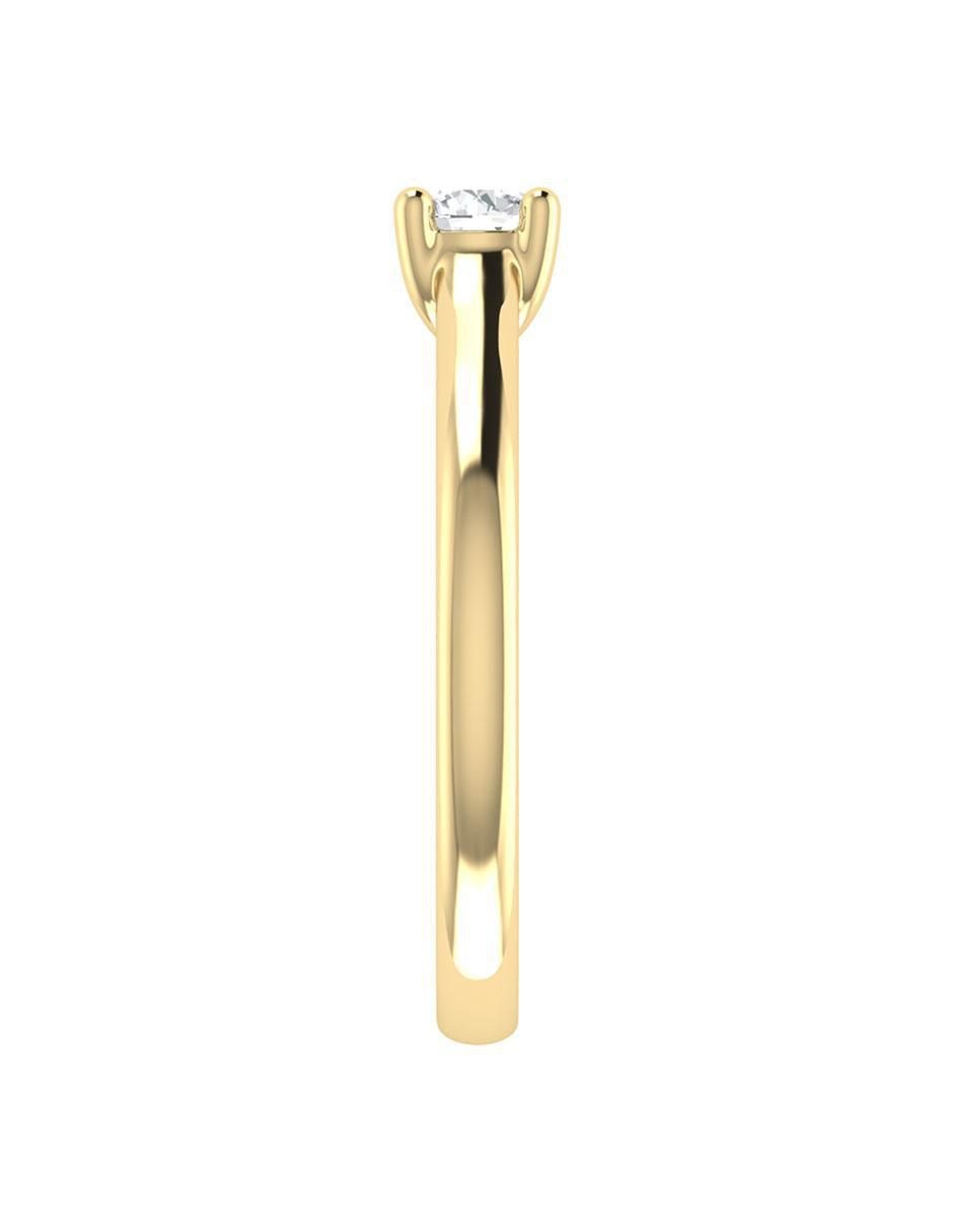 Argolla de oro 14 k diamante 2