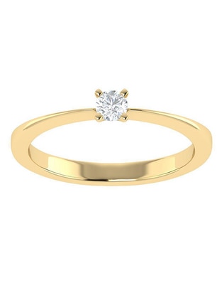 Argolla de oro 14 k diamante Argolla de oro 14 k diamante