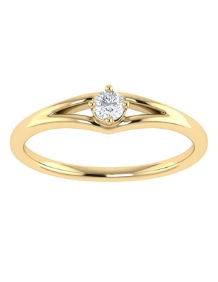 Argolla de oro 14 k diamante Argolla de oro 14 k diamante