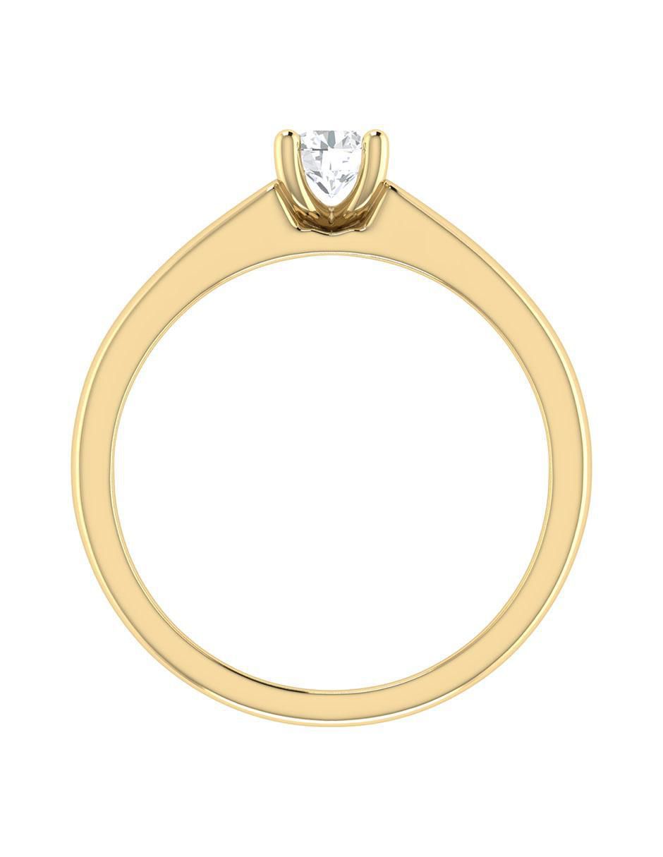 Argolla de oro 14 k diamante