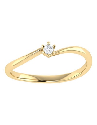 Argolla de oro 14 k diamante Argolla de oro 14 k diamante