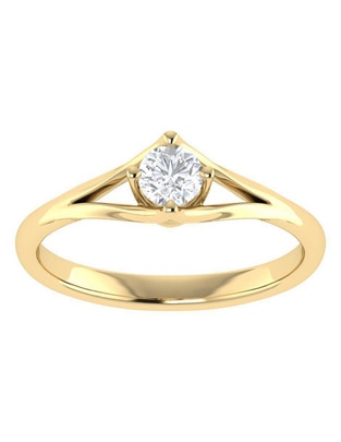 Argolla de oro 14 k diamante Argolla de oro 14 k diamante