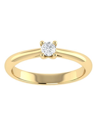 Argolla de oro 14 k diamante Argolla de oro 14 k diamante
