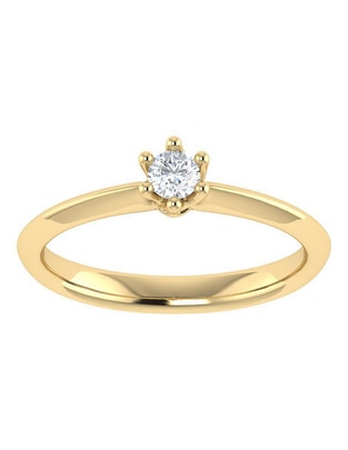 Argolla de oro 14 k diamante Argolla de oro 14 k diamante
