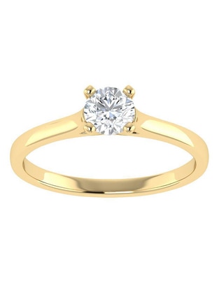 Argolla de oro 14 k diamante Argolla de oro 14 k diamante
