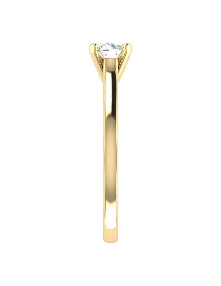 Argolla de oro 14 k diamante 2