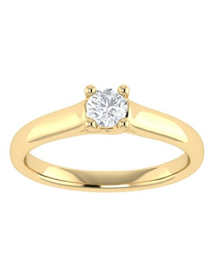 Argolla de oro 14 k diamante Argolla de oro 14 k diamante