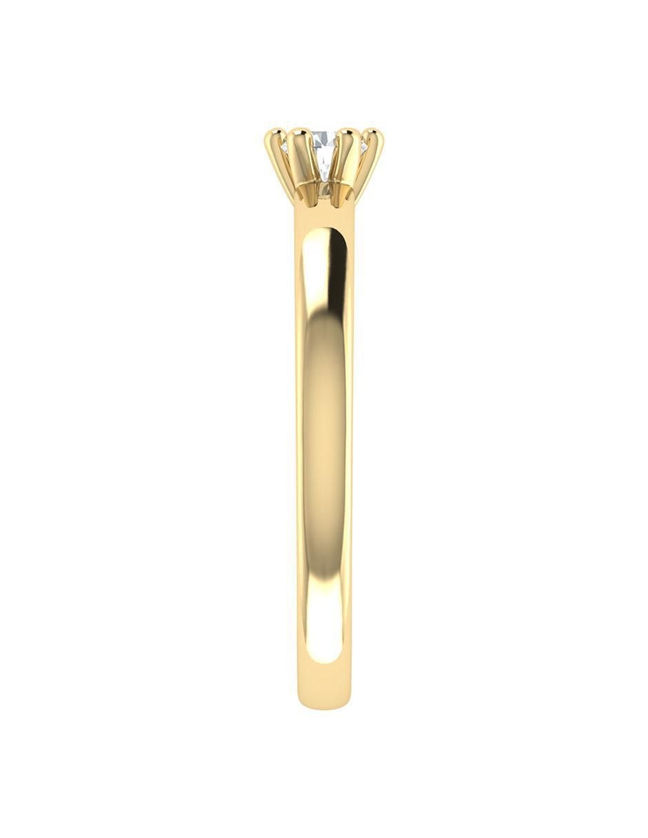 Argolla de oro 14 k diamante