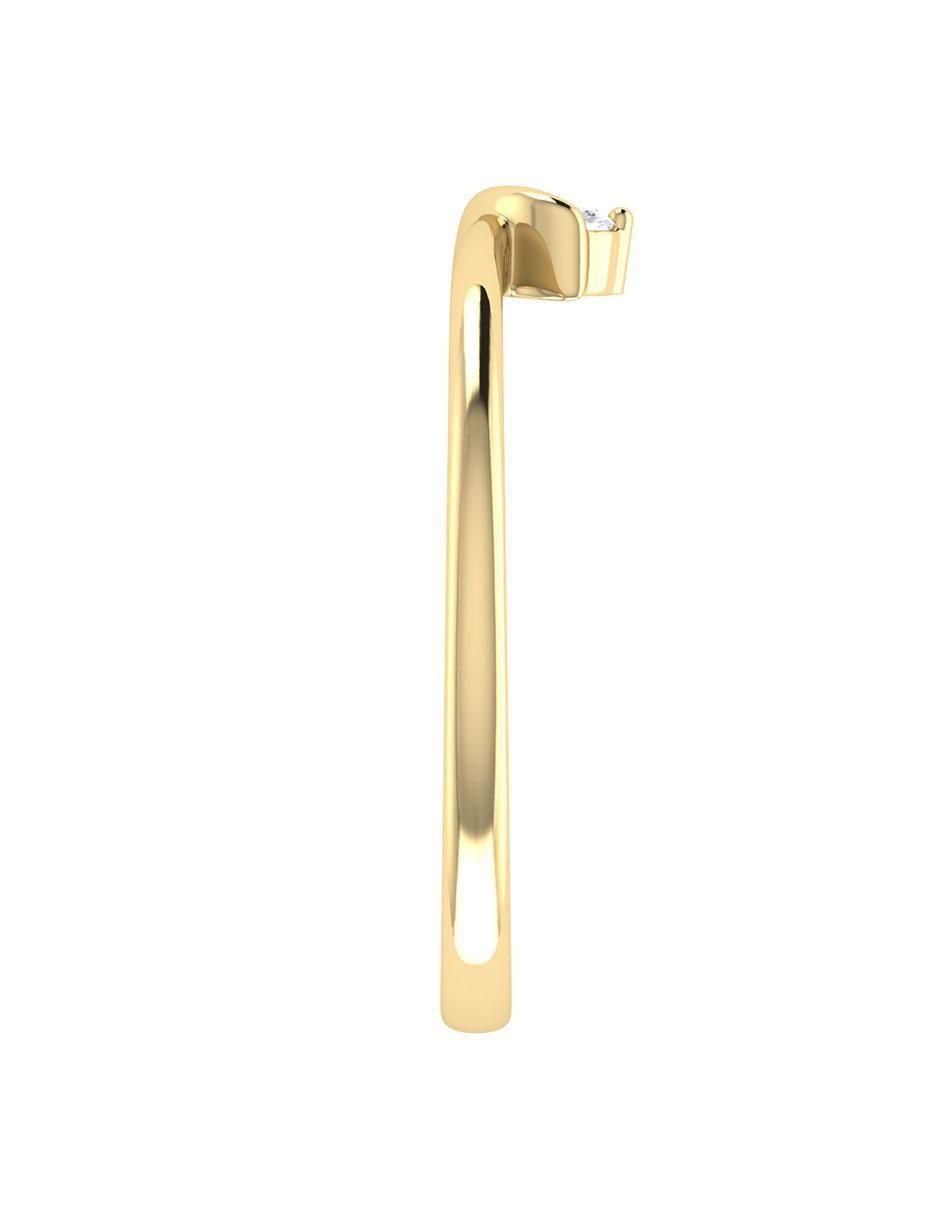 Argolla de oro 14 k diamante 2