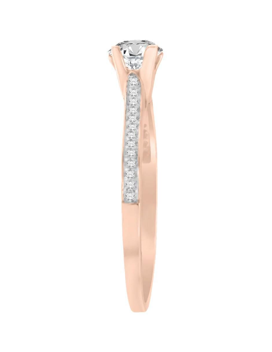 Anillo de compromiso 14 k Vitalia diamante 3