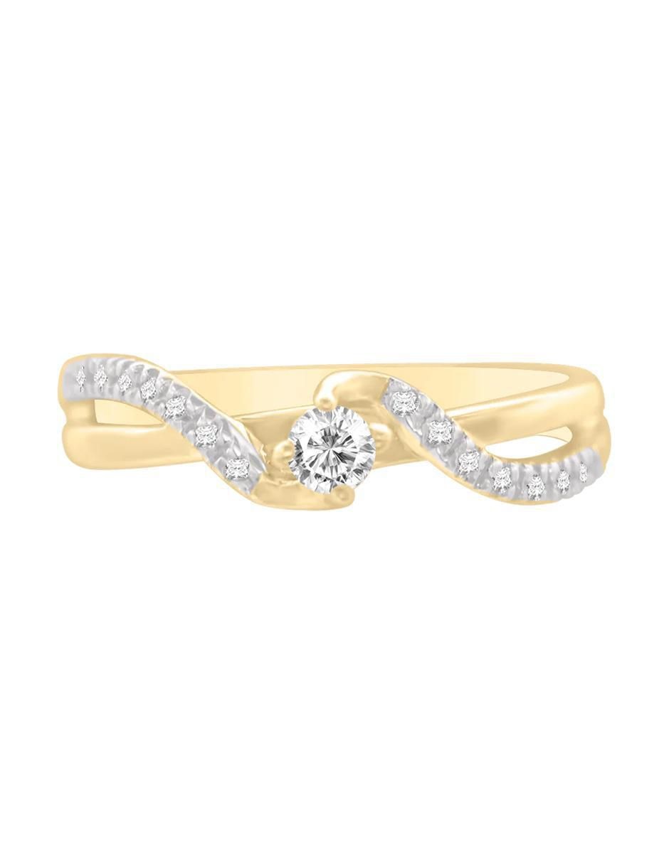 Anillo de compromiso 14 k Angela diamante Anillo de compromiso 14 k Angela diamante