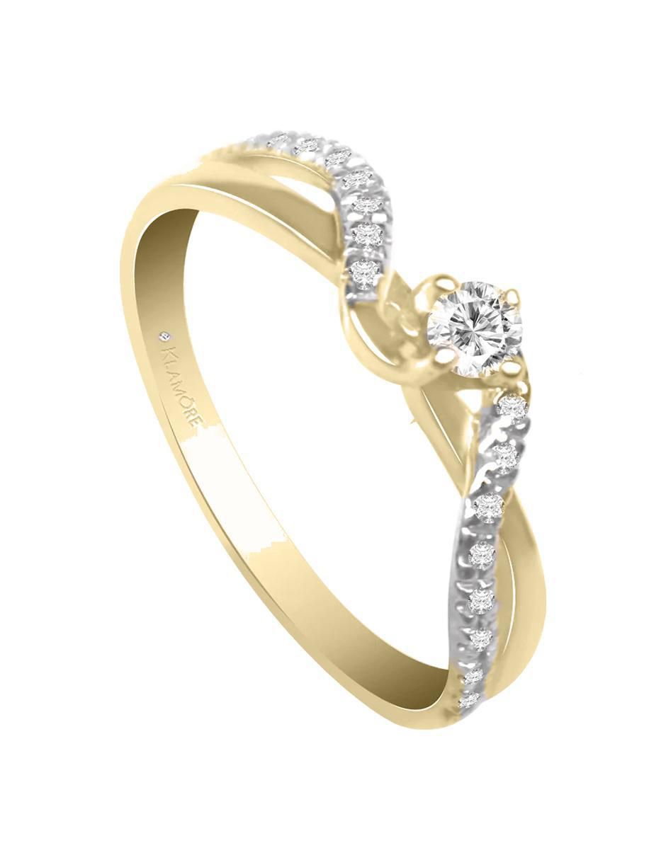 Anillo de compromiso 14 k Angela diamante 3