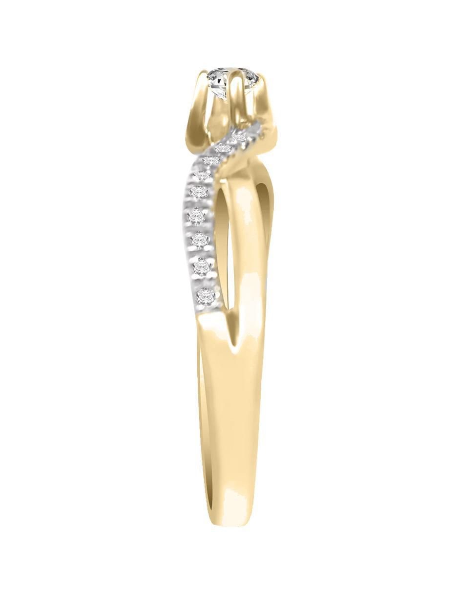 Anillo de compromiso 14 k Angela diamante 4