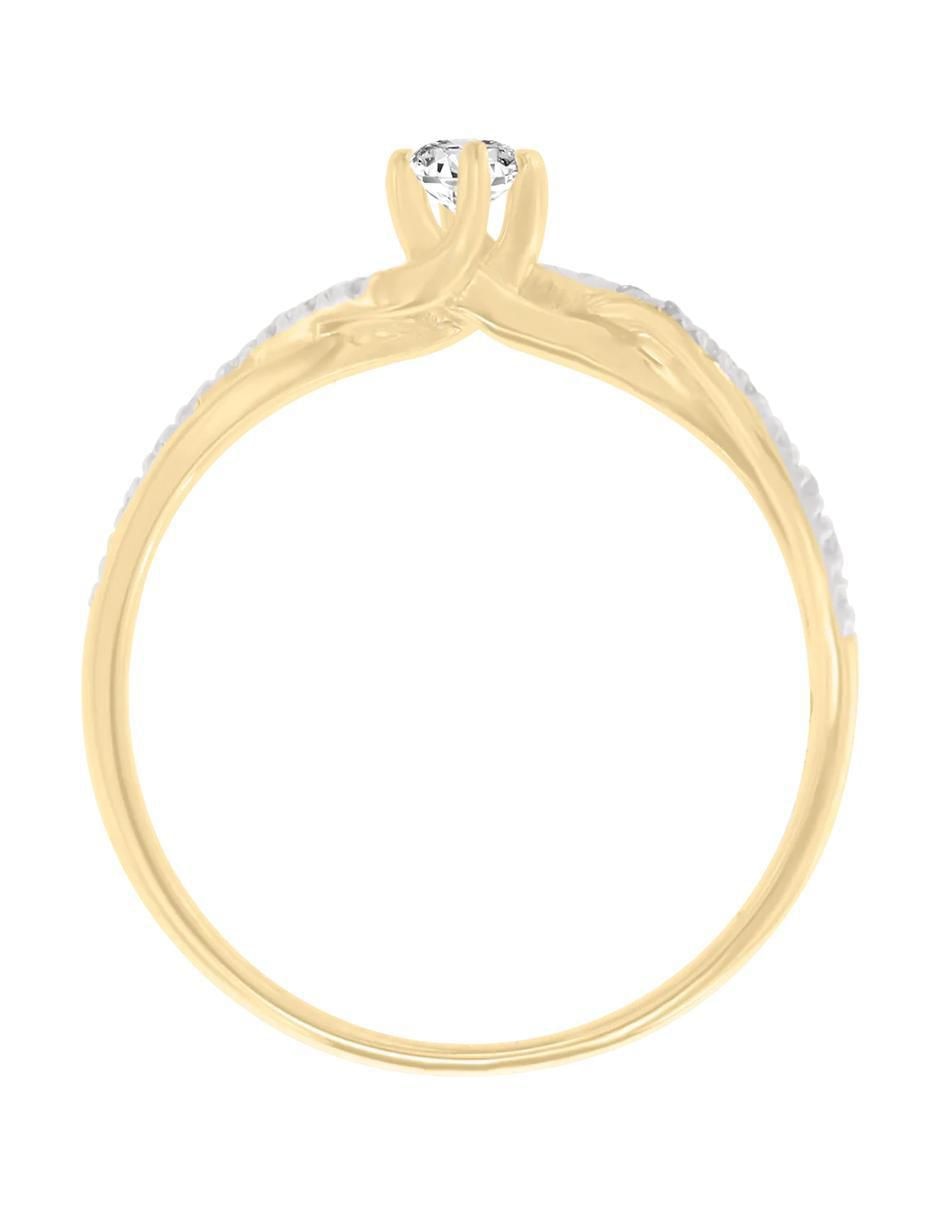 Anillo de compromiso 14 k Angela diamante 2
