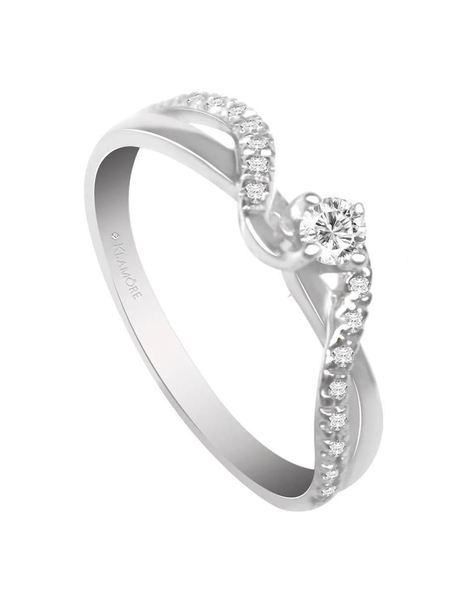 Anillo de compromiso 14 k Angela diamante 2