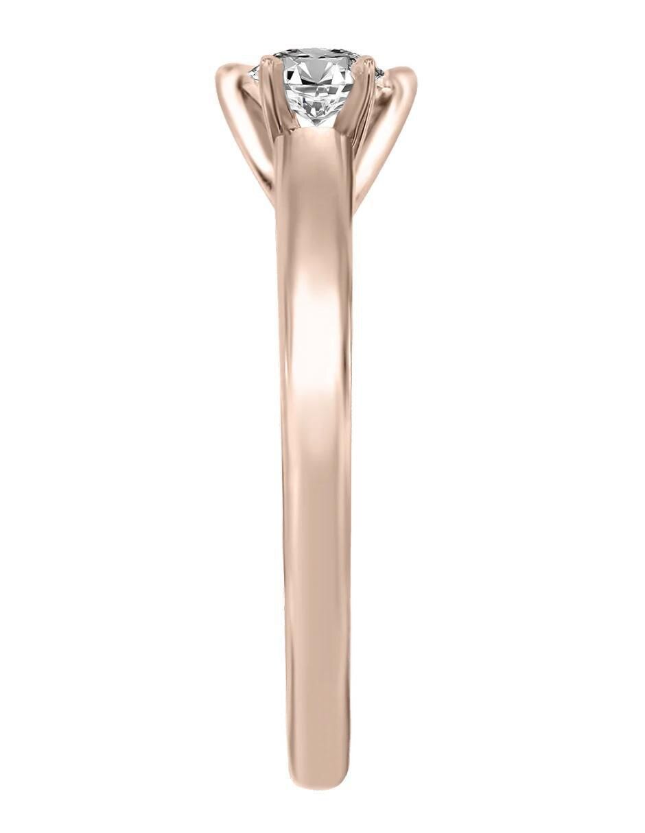 Anillo de compromiso 14 k Sutil diamante 4