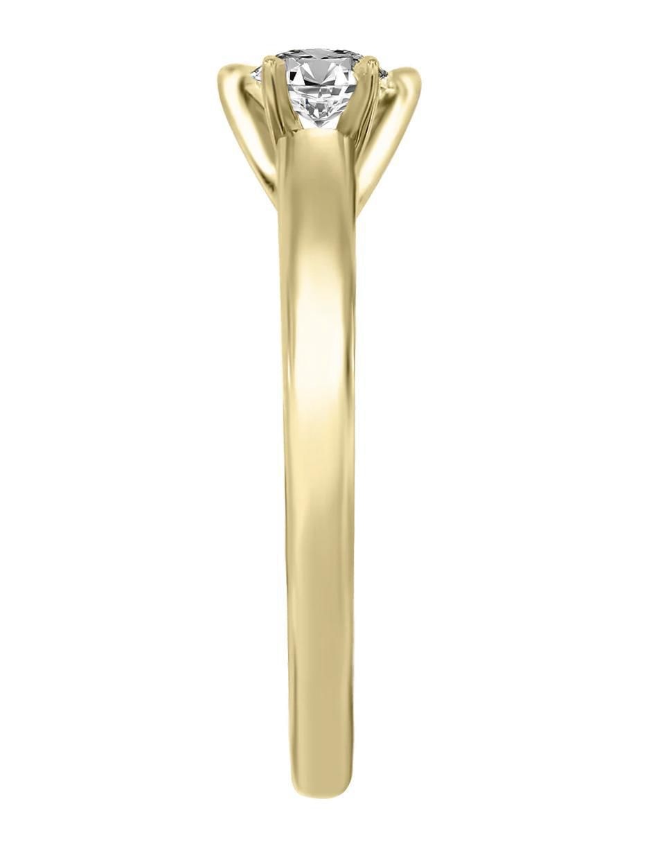 Anillo de compromiso 14 k Sutil diamante 2