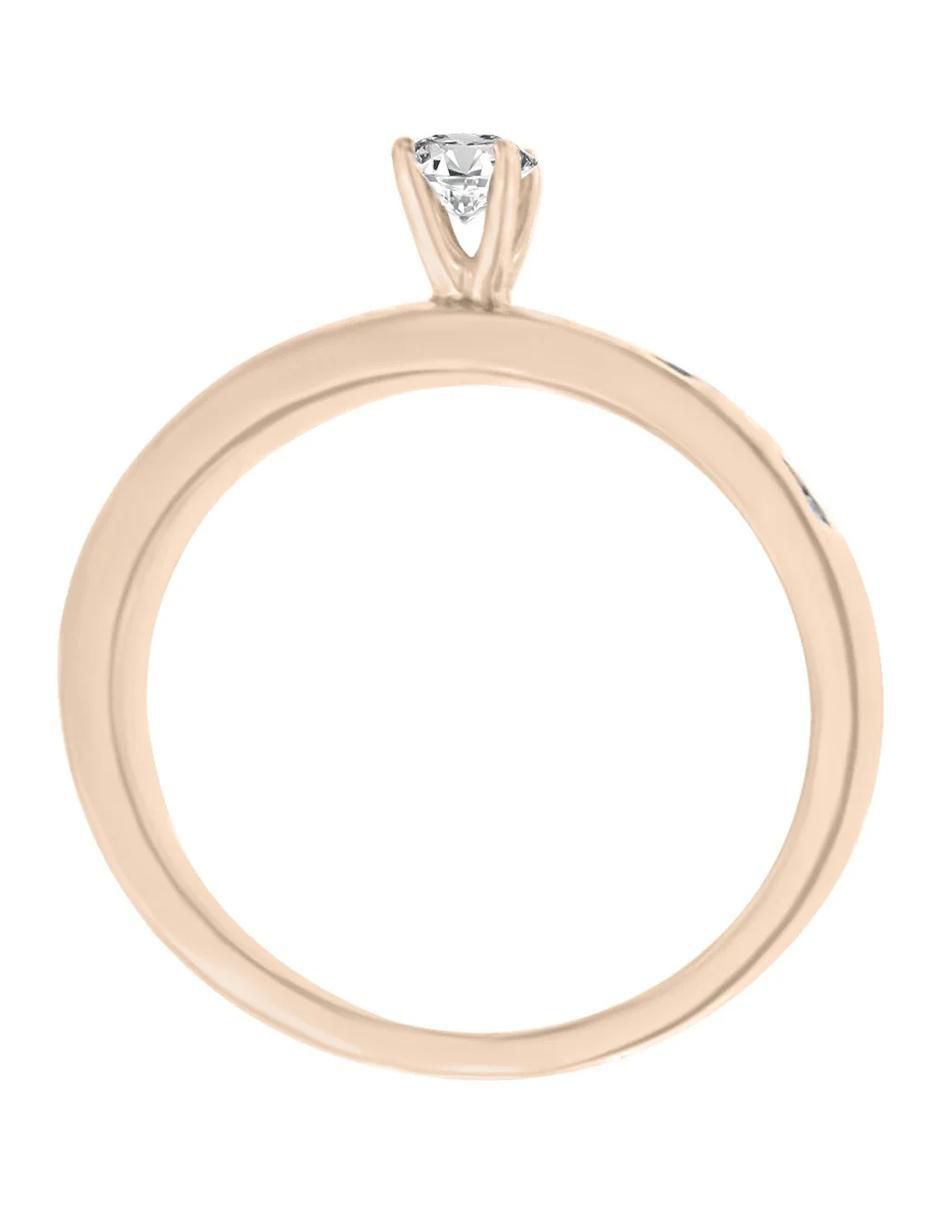 Anillo de compromiso 14 k Ava diamante 2