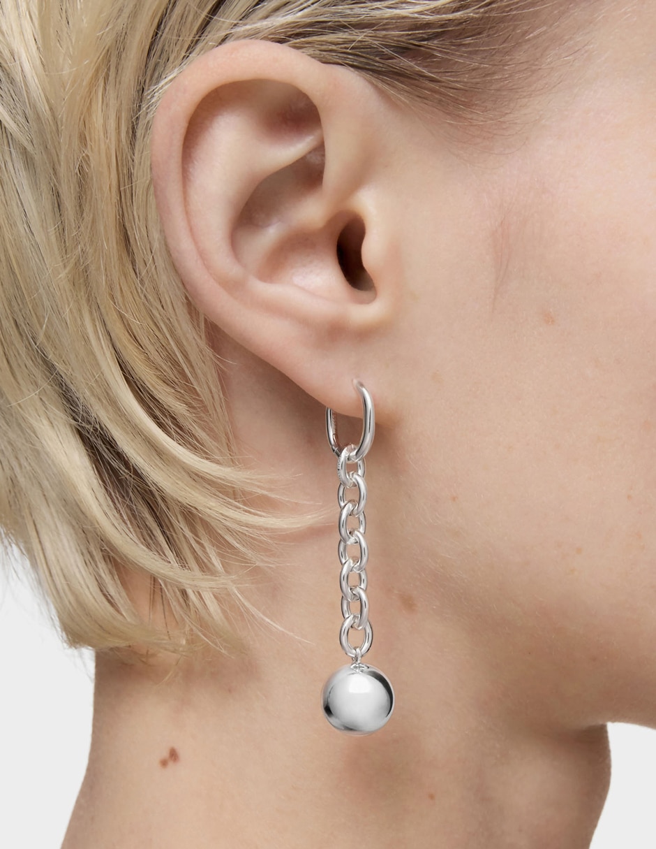 Aretes circulares Tous Plump de plata P 925 con acabado brillante