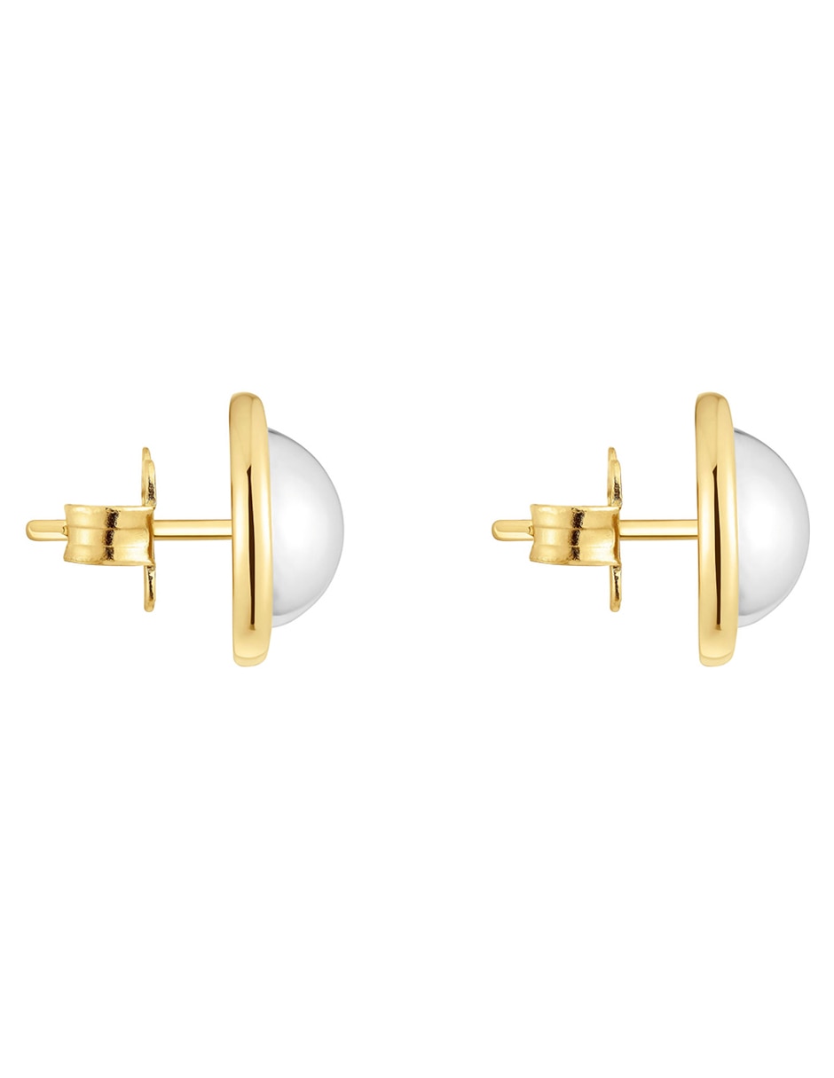 Aretes circulares Tous Plump de plata P 925 con acabado baño de oro
