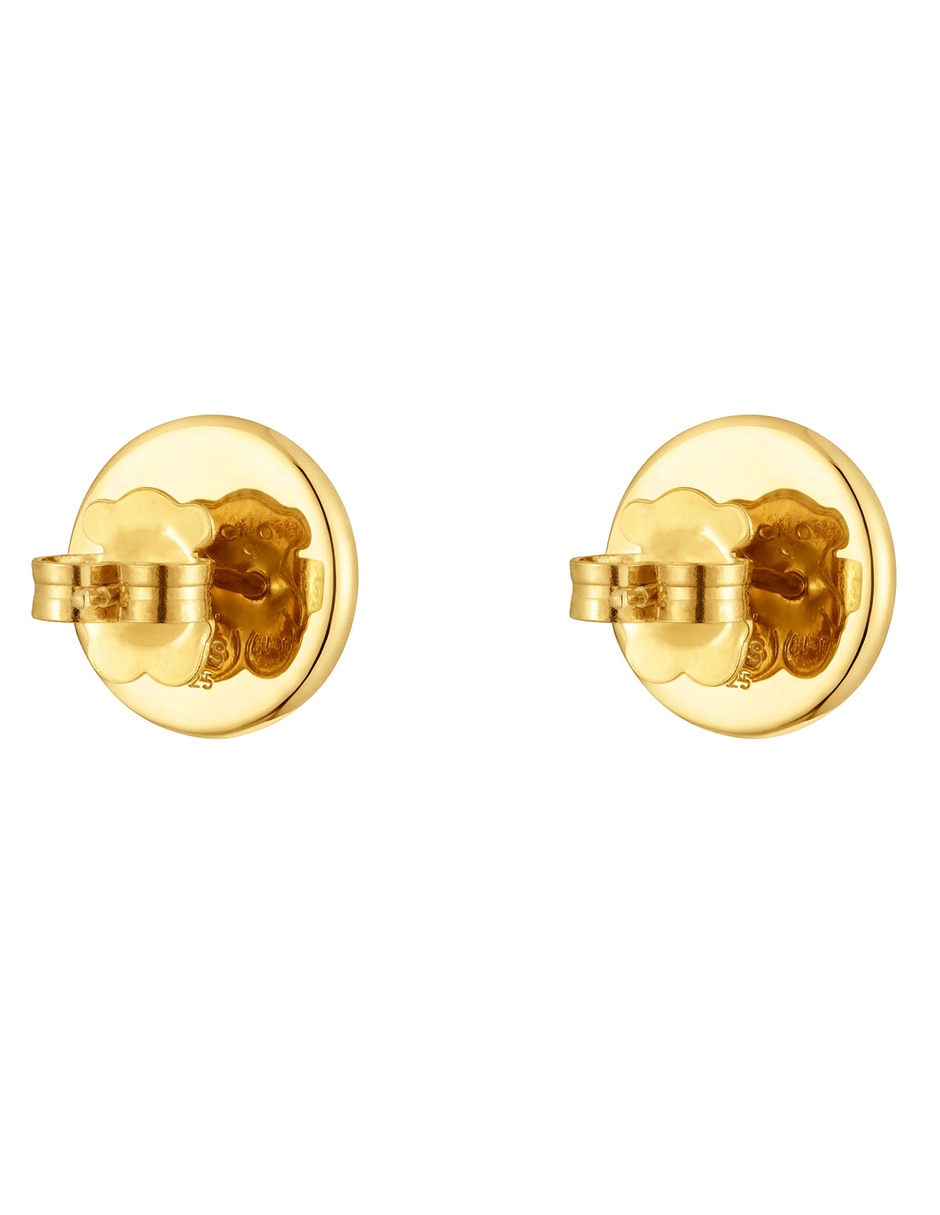 Aretes circulares Tous Plump de plata P 925 con acabado baño de oro