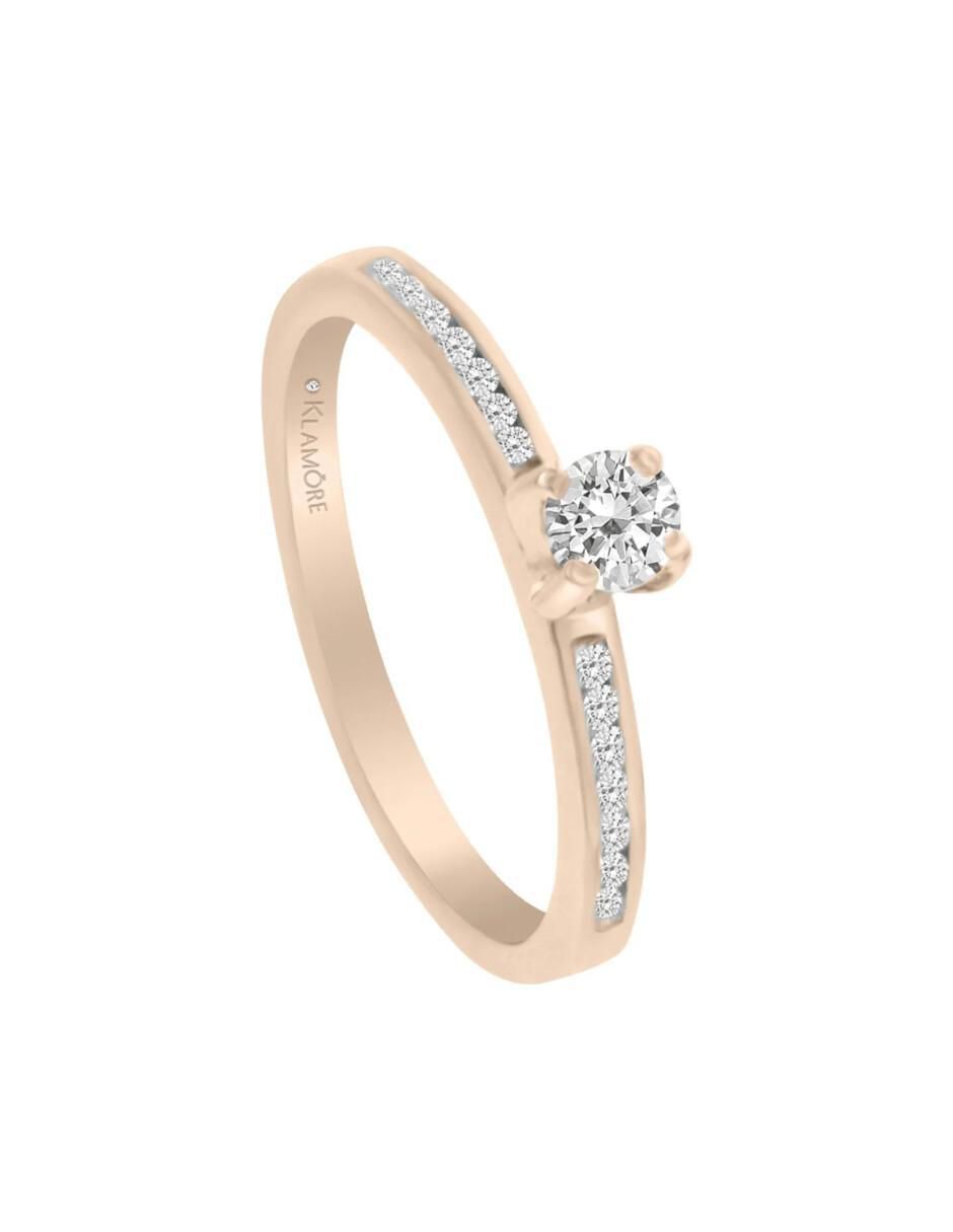 Anillo de compromiso 14 k Dalily diamante 3