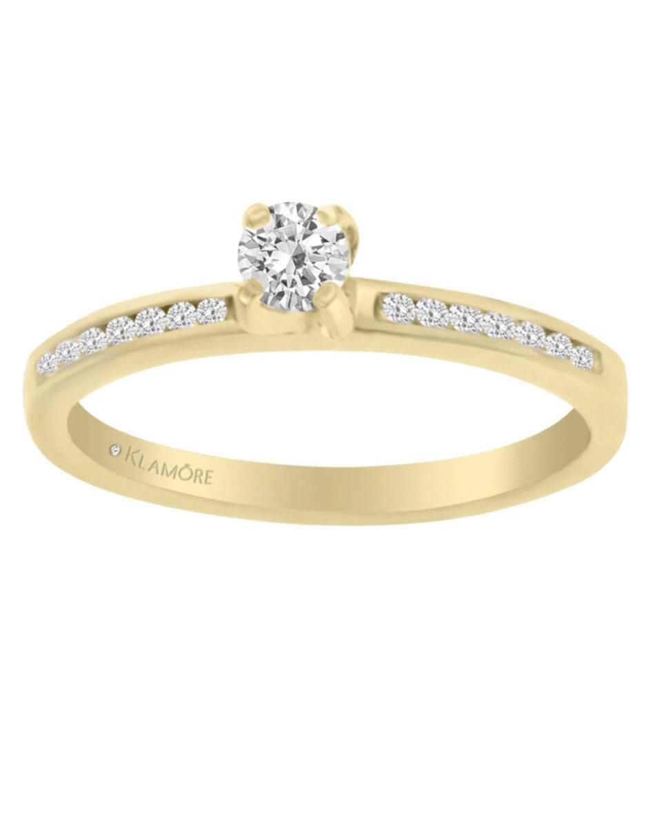 Anillo de compromiso 14 k Dalily diamante Anillo de compromiso 14 k Dalily diamante