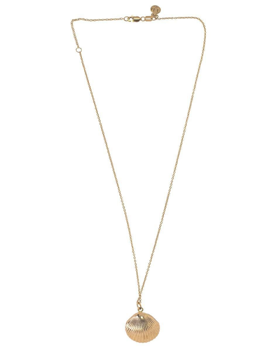 Collar con dije de concha de plata P 925