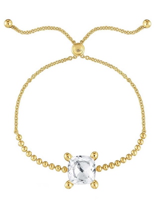 Pulsera de plata con cuarzo P 925 acabado brillante Pulsera de plata con cuarzo P 925 acabado brillante