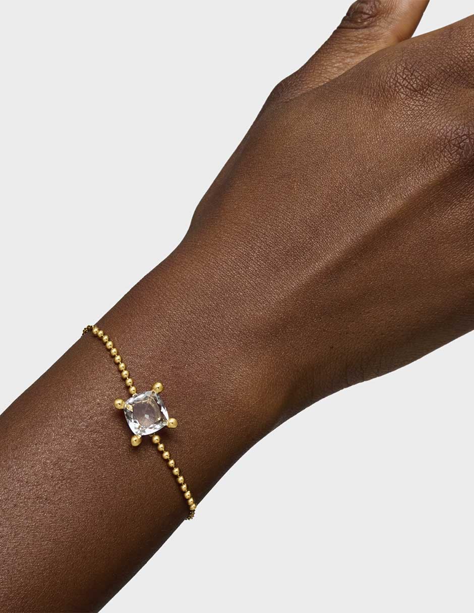 Pulsera de plata con cuarzo P 925 acabado brillante 5