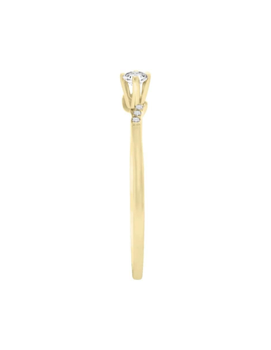 Anillo de compromiso 14 k Fannie diamante 3