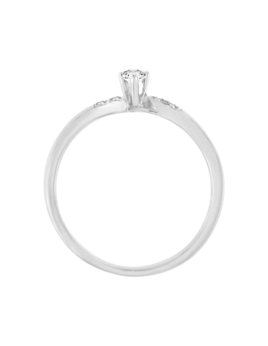 Anillo de compromiso 14 k Fannie diamante 5