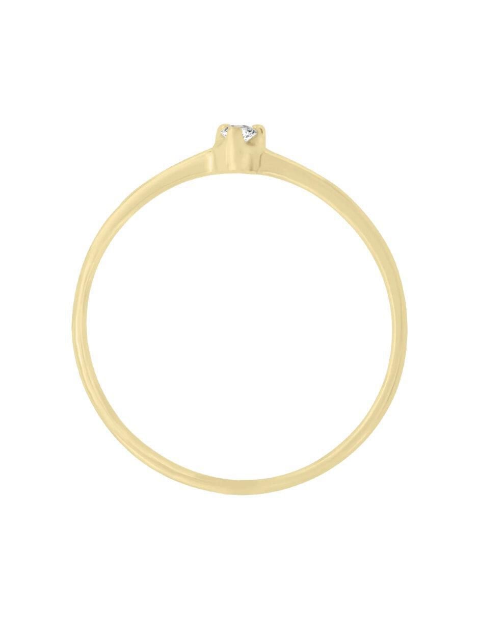 Anillo de compromiso 14 k Clair diamante 4