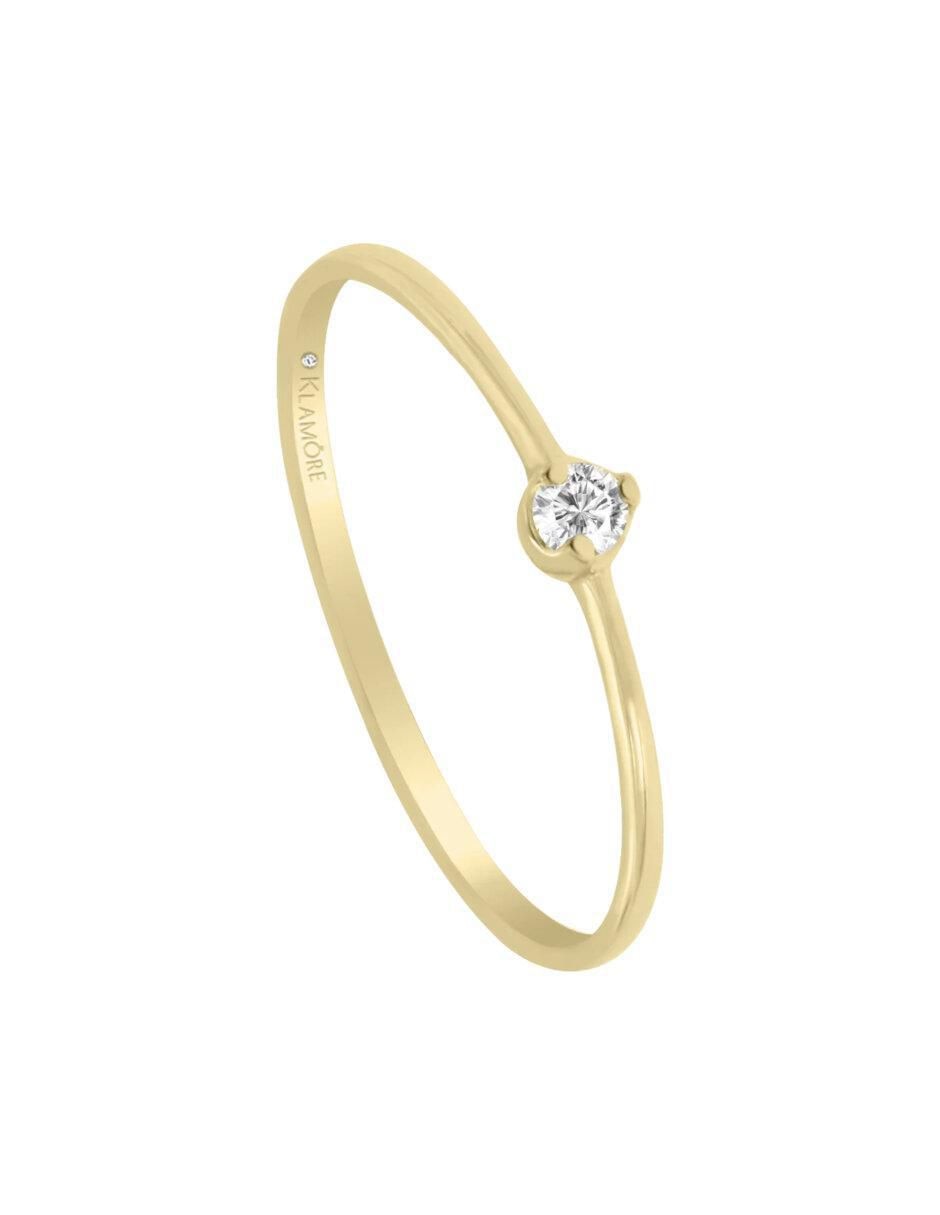 Anillo de compromiso 14 k Clair diamante 2