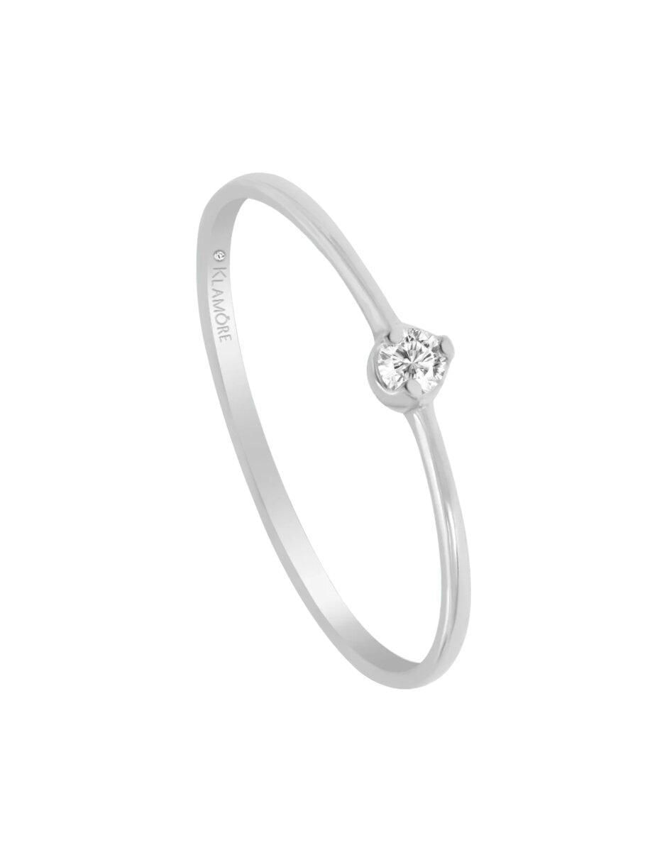 Anillo de compromiso 14 k Clair diamante 4