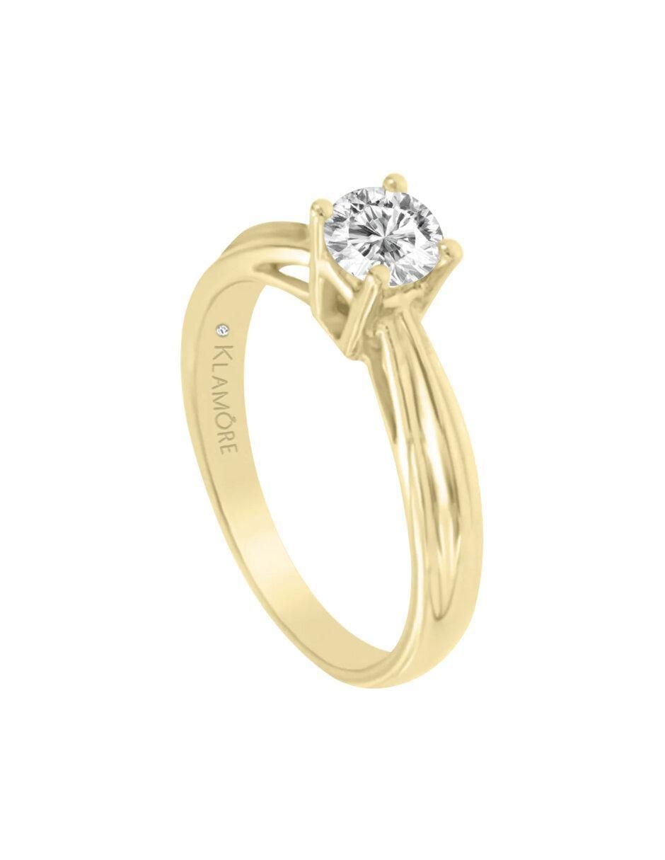 Anillo de compromiso 14 k Zaira diamante 2