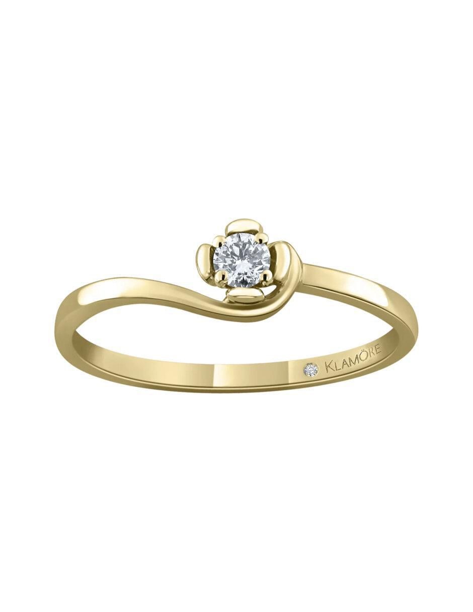 Anillo de compromiso 14 k Kirian diamante Anillo de compromiso 14 k Kirian diamante