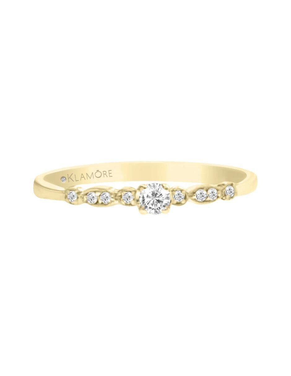 Anillo de compromiso 14 k Isadora diamante Anillo de compromiso 14 k Isadora diamante