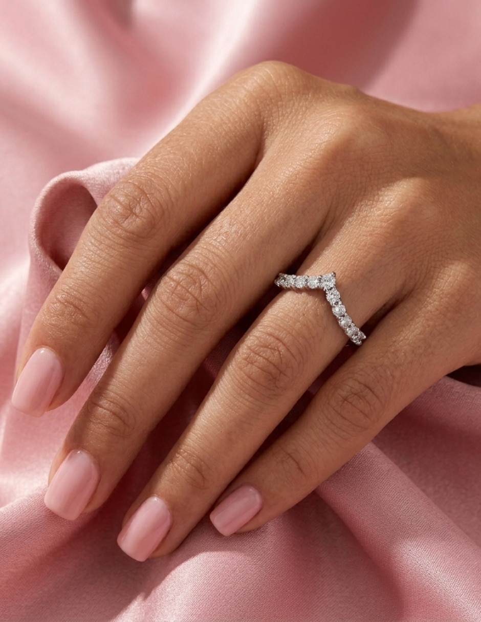 Anillo con gema triangular Aretize P 925 de plata zirconia cúbica pavé