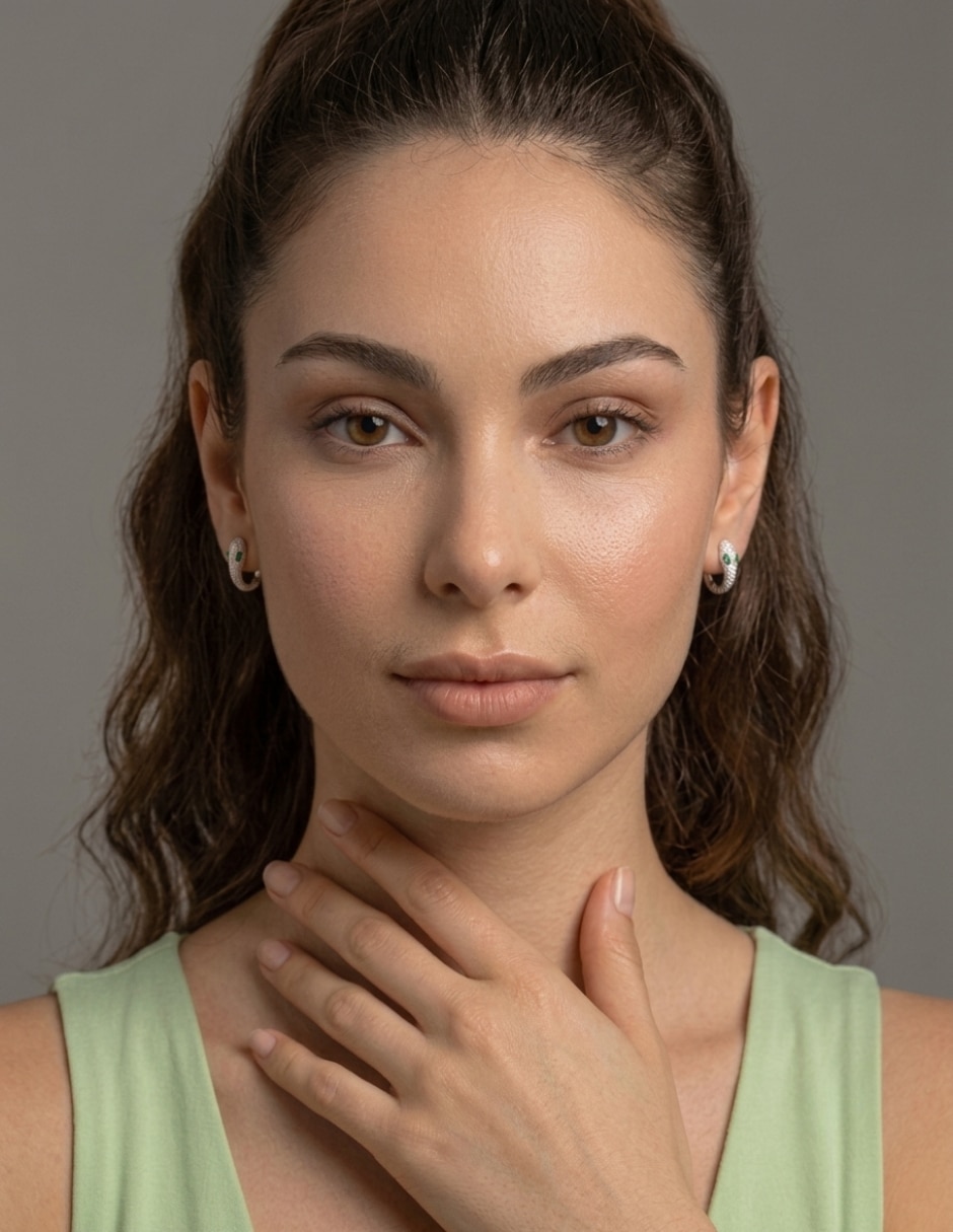 Aretes cortos de serpiente de plata p 925 con acabado pavé zirconia 6