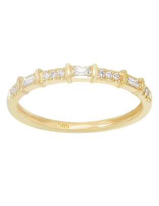 Anillo Riccardo Orsato 14 k de oro diamante pavé