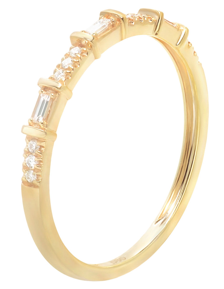 Anillo Riccardo Orsato 14 k de oro diamante pavé