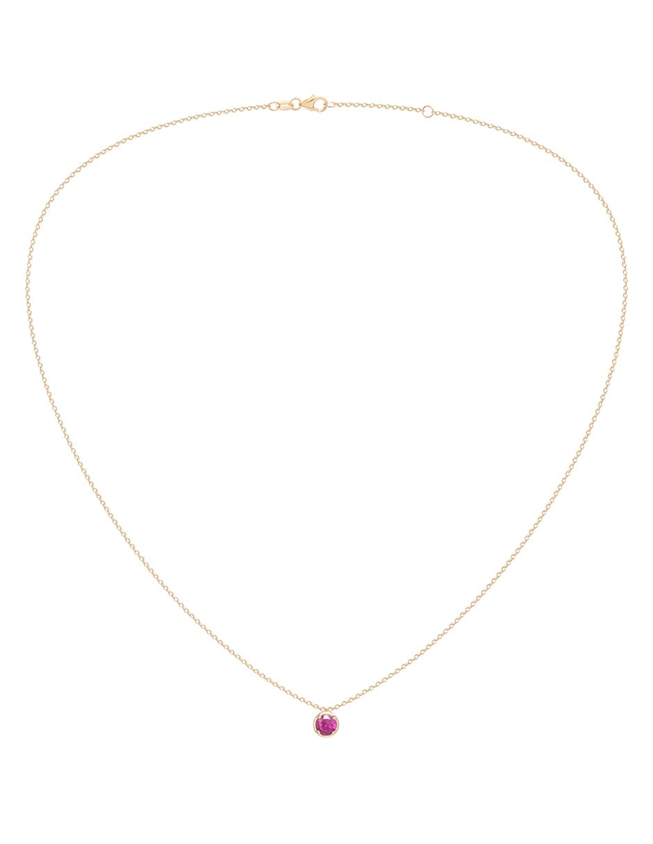 Collar circular de oro amarillo 14 K 2