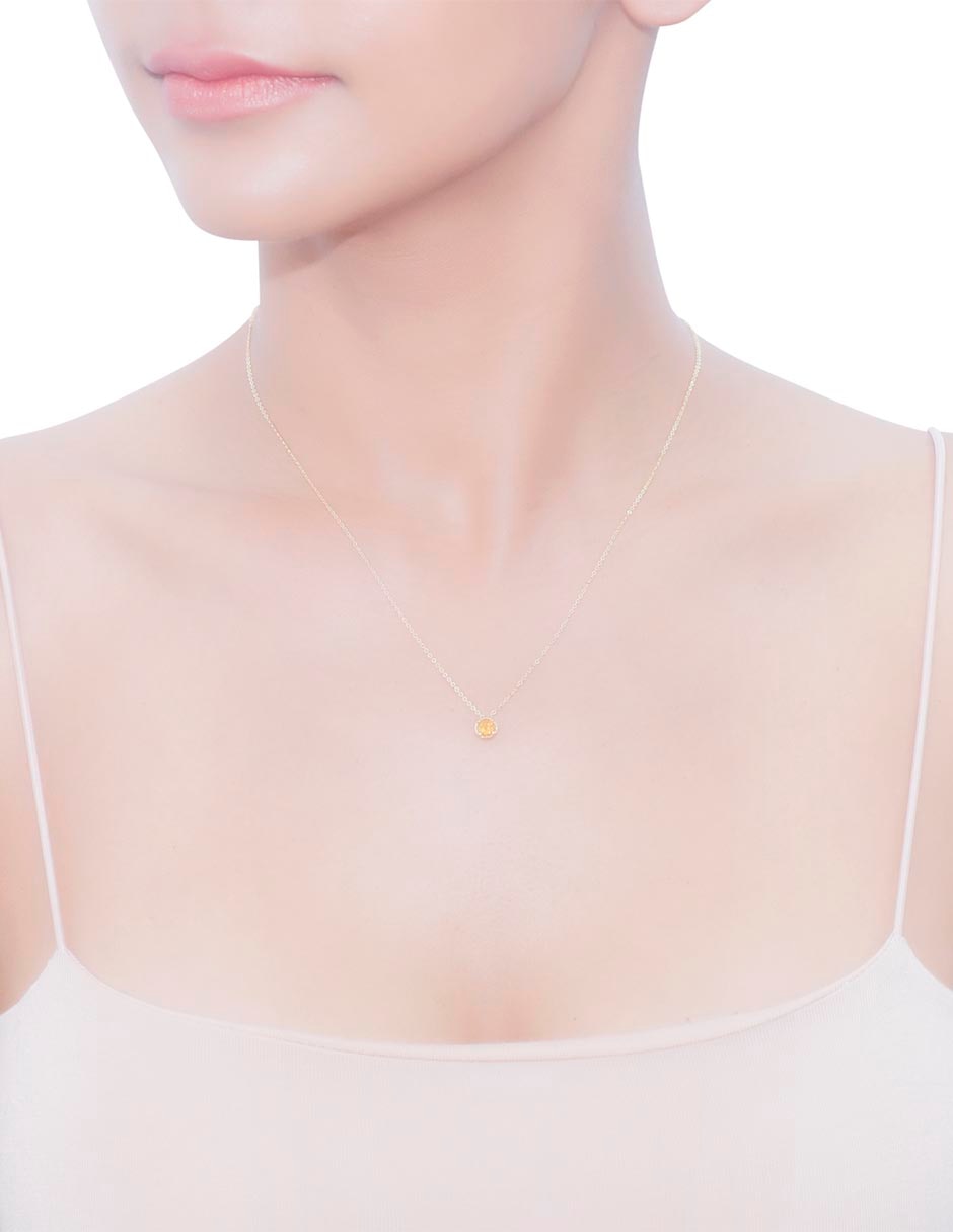 Collar circular de oro 14 K 3