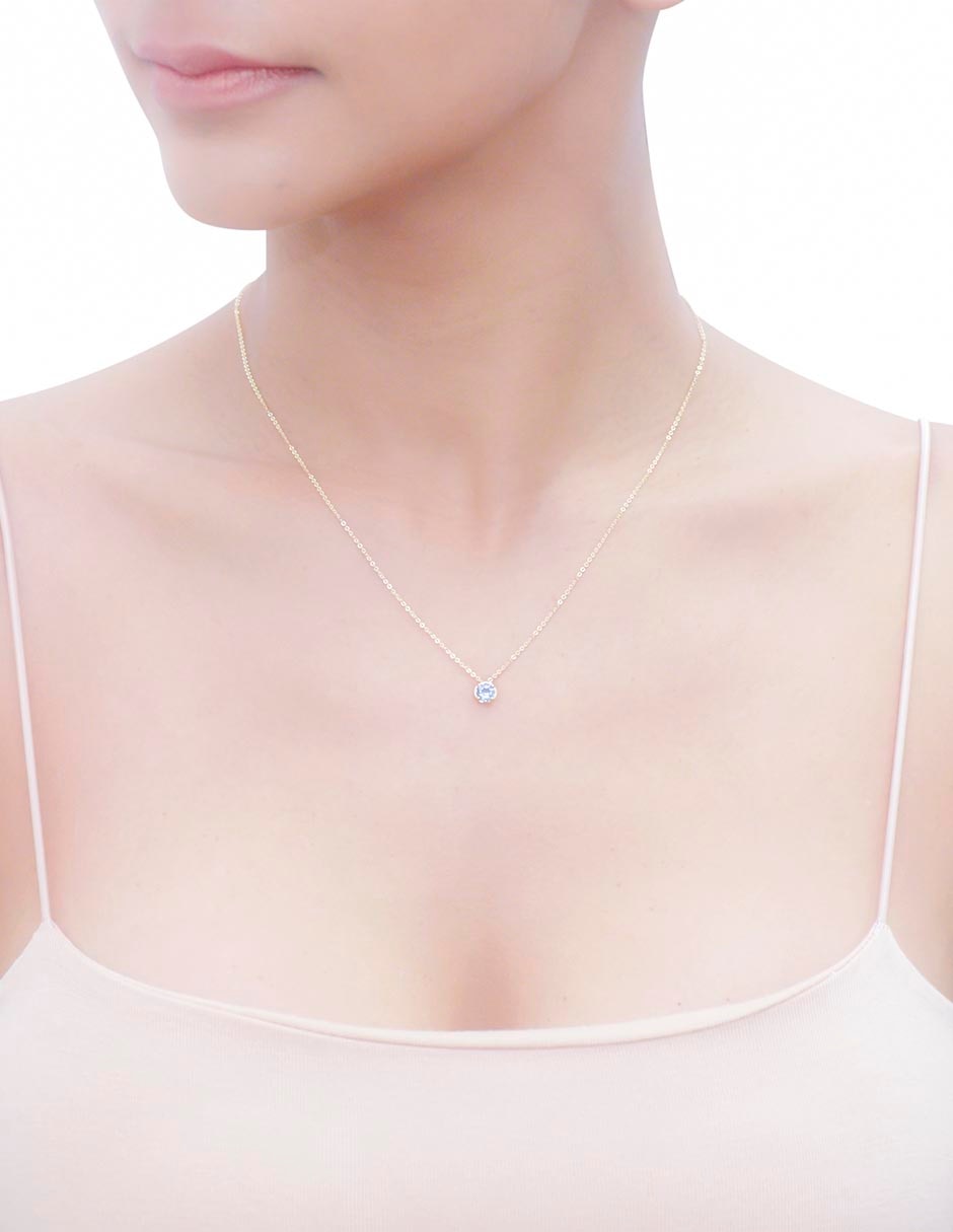 Collar circular de oro 14 K 3