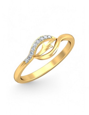 Anillo 10 k de oro amarillo zirconia brillante Anillo 10 k de oro amarillo zirconia brillante