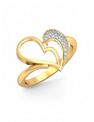 Anillo 10 k de oro amarillo zirconia brillante Anillo 10 k de oro amarillo zirconia brillante