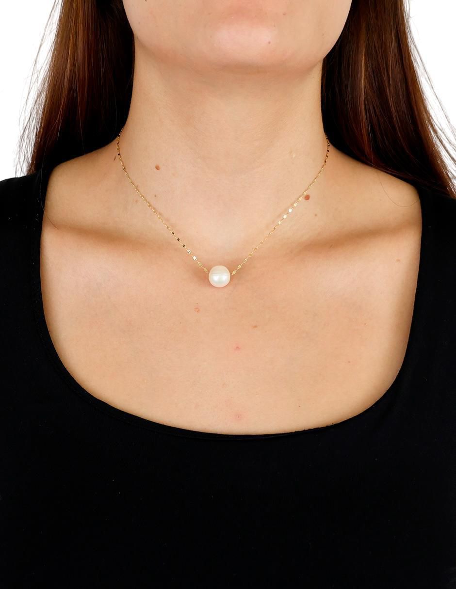 Collar circular de oro 10 K 2