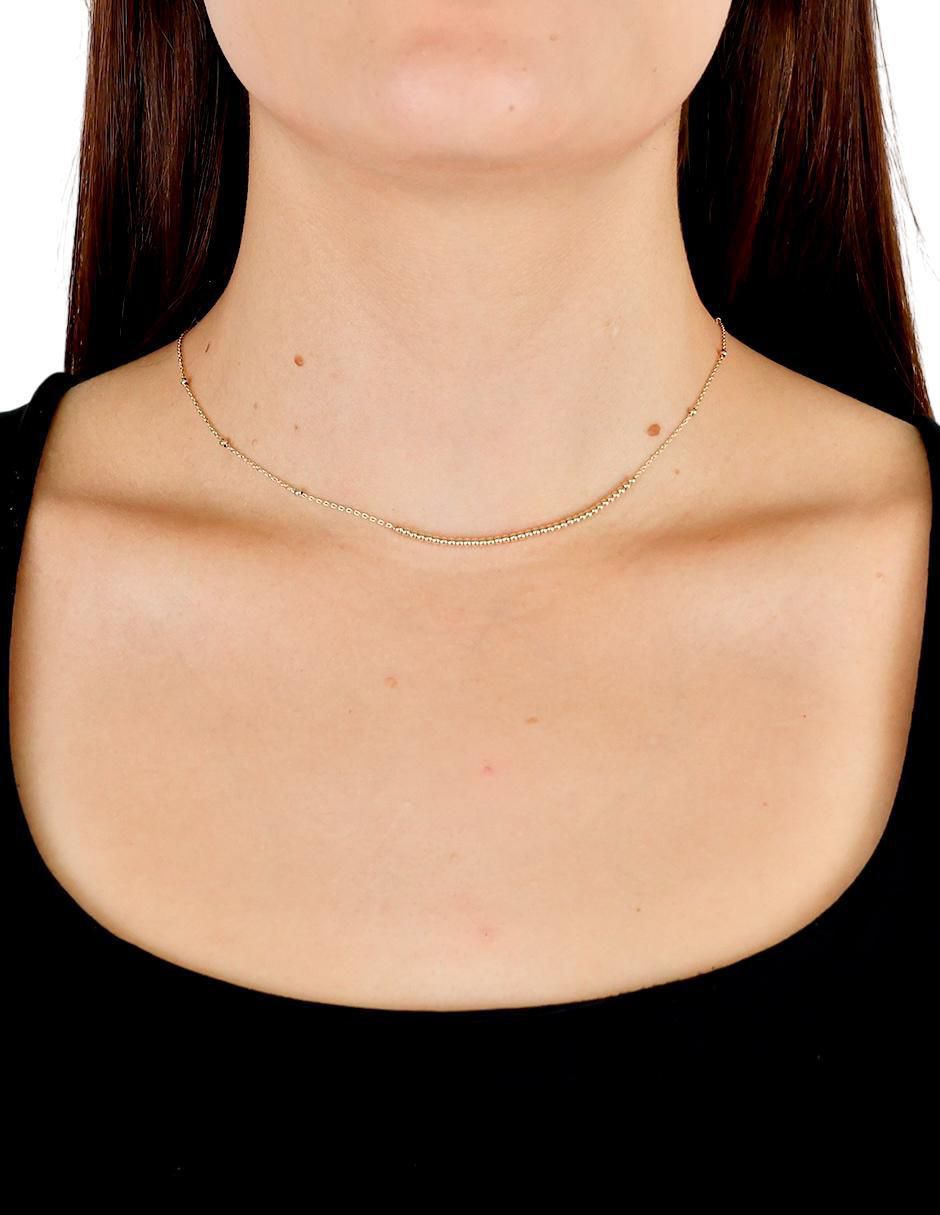 Collar circular de oro 10 K 2