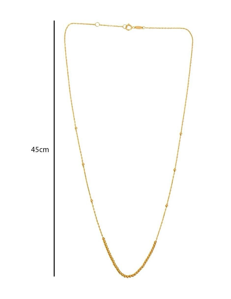 Collar circular de oro 10 K 4